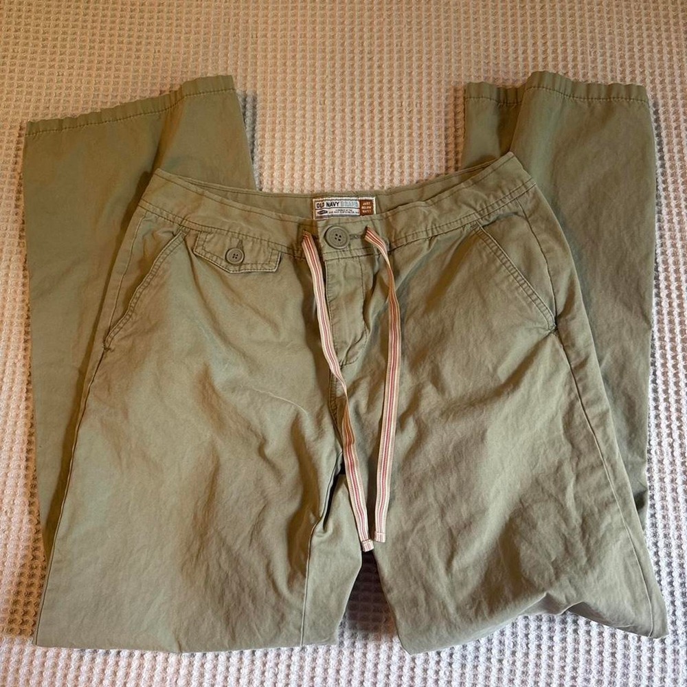 Y2K vintage old navy pants with ribbon drawstring waist